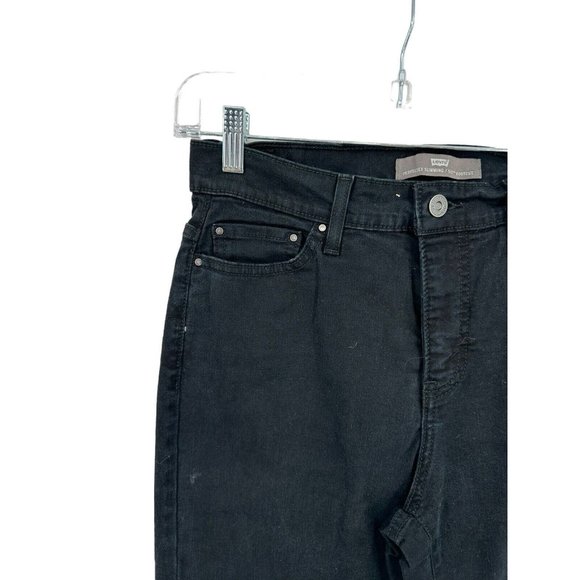 Women's Levi's Jeans Perfectly Slimming Boot Cut 512 Black Size 10 L/C Inseam 33 - Picture 5 of 10